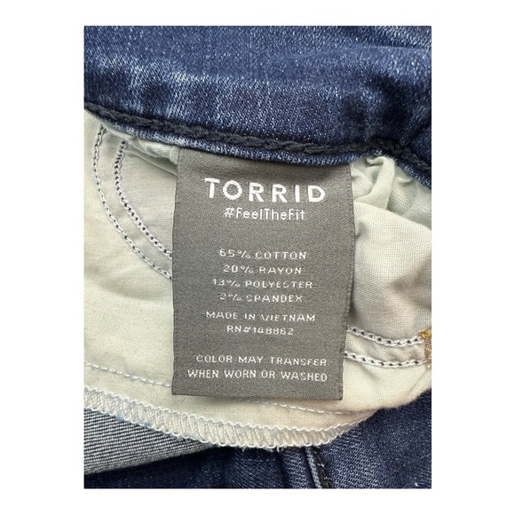 Torrid Super Soft Jegging Skinny High-Rise Jean in Blue Grotto -- Size 26W Reg - Picture 11 of 16